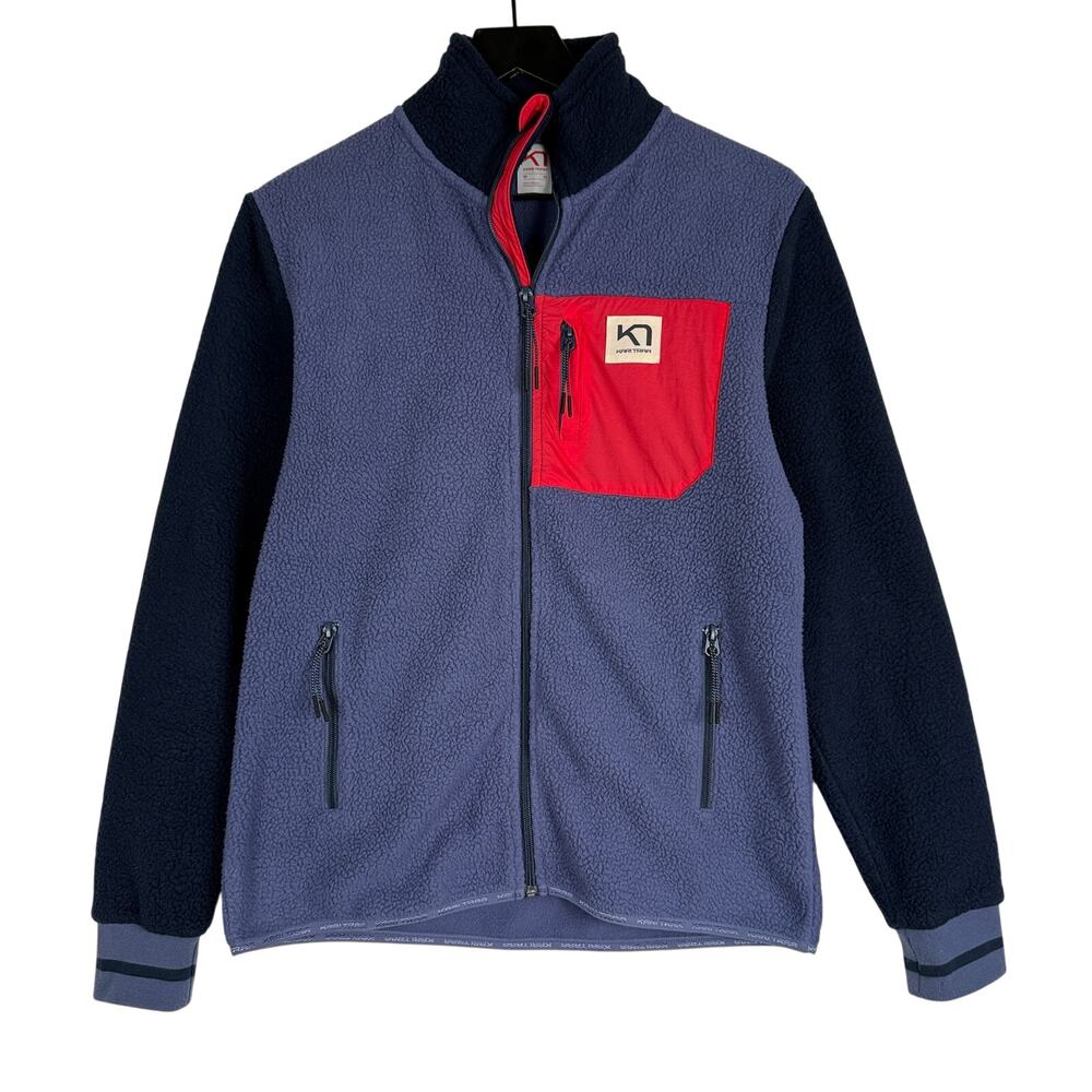 Kari Traa Rothe Midlayer Fleece Jacket Blue Full Zip Womens - M